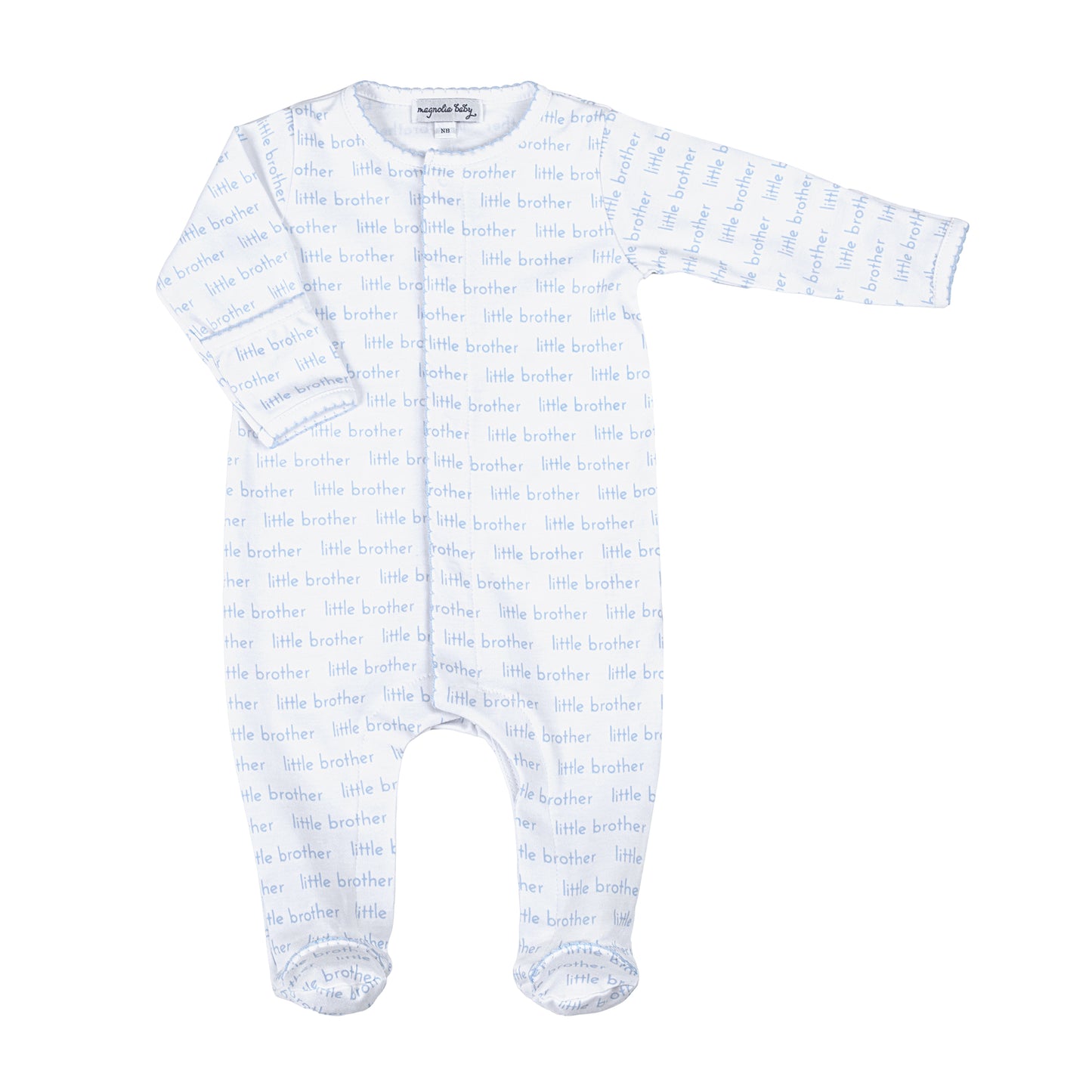 Little Brother Print Footie