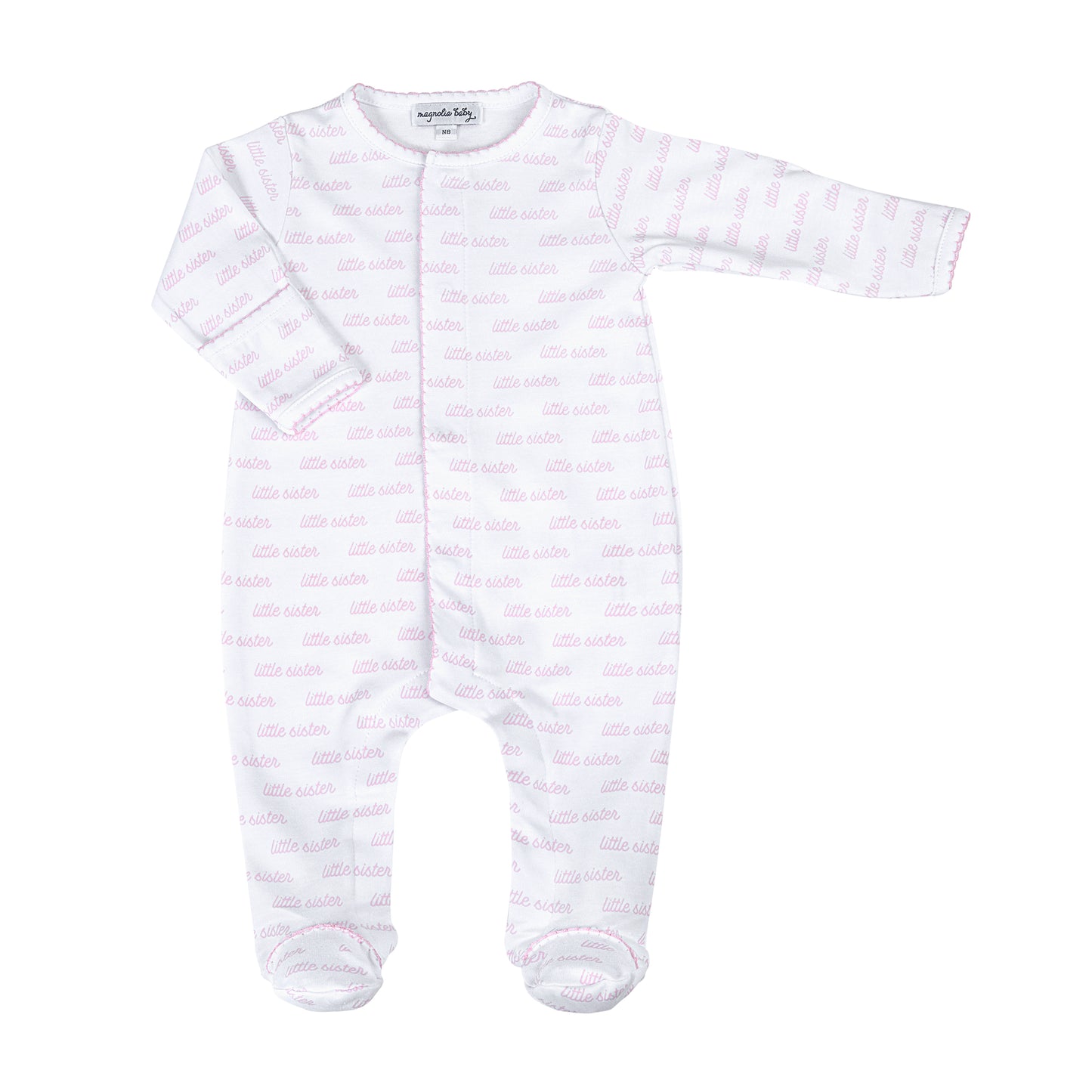 Little Sister Print Footie
