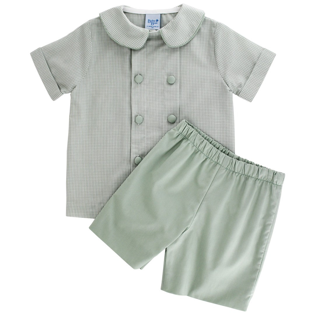 Celery Check Dressy Short Set