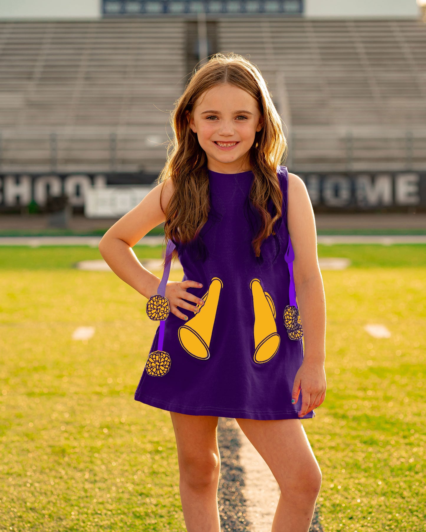 Purple Gold Game Day Jumper