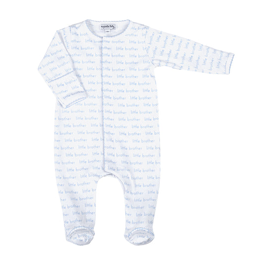 Little Brother Print Footie