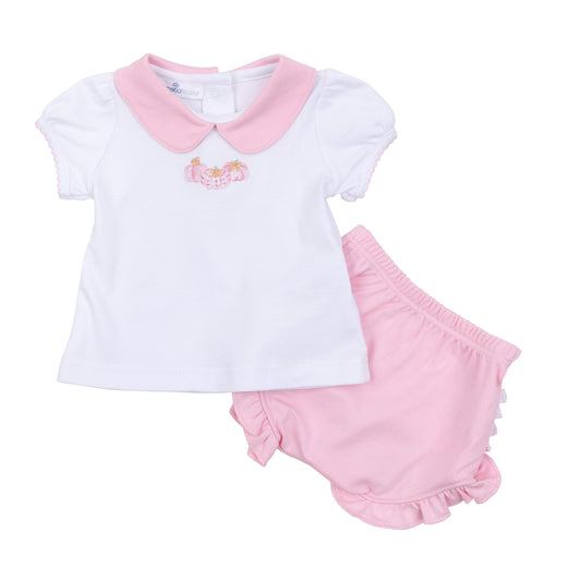 Pink Precious Pumpkins Diaper Set