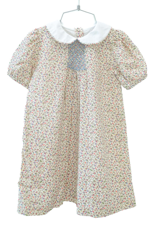 Mini Tan Floral Sadie Dress