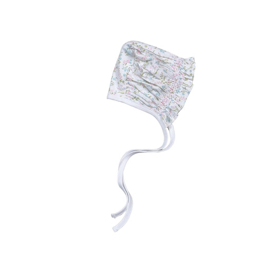 Vivian Floral Hand Smocked Bonnet